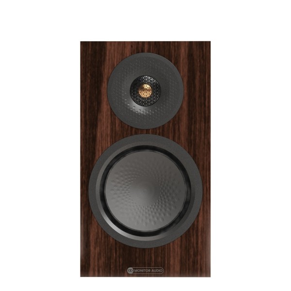 Monitor Audio Silver 50 8G Bookshelf Speakers (Pair), European Walnut - front 