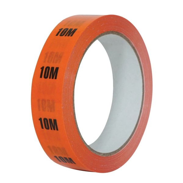 eLumen8 Cable Length ID Tape 24mm x 33m, 10m Orange