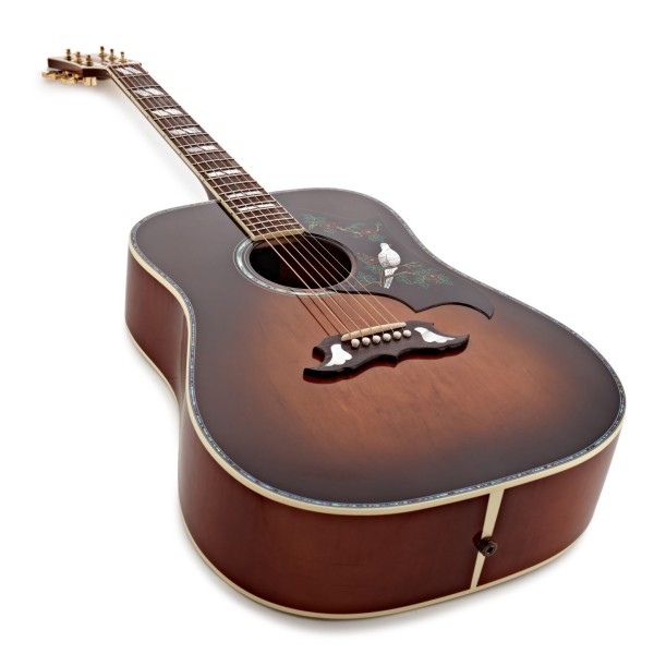 Gibson Dove Anniversary Limited Edition, Cremona Burst - angled shot
