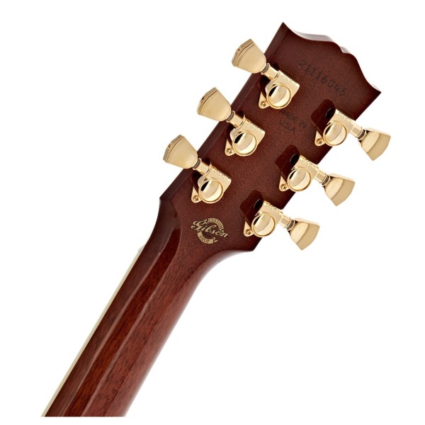 Gibson Advanced Jumbo Anniversary Limited Edition, Cremona Burst - back of headstock