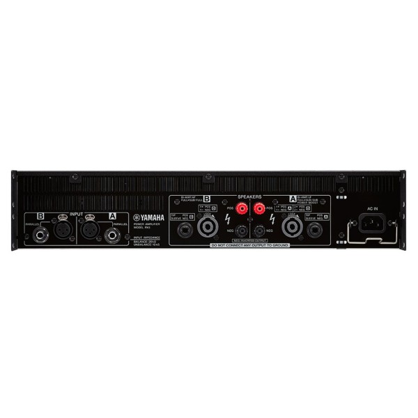 Yamaha PX5 Power Amplifier, Rear