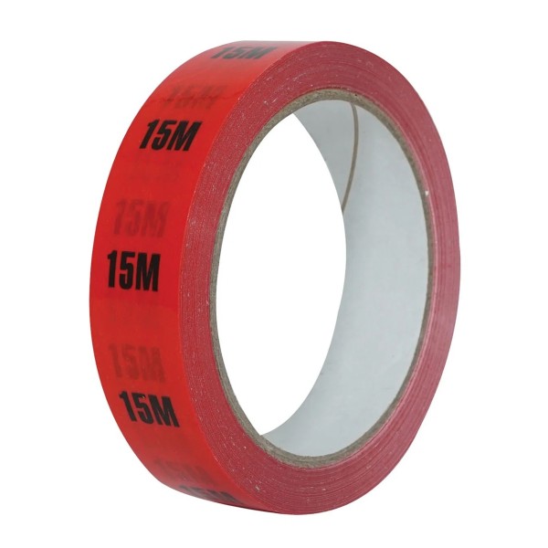 eLumen8 Cable Length ID Tape 24mm x 33m - 15m Red