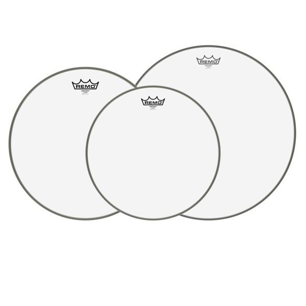 Remo Emperor Clear Tom Pack - 12, 13, 16'' Heads