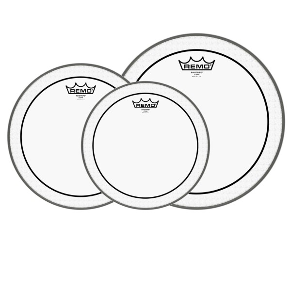 Remo Pinstripe Clear Tom Pack - 10, 12, 16'' Heads