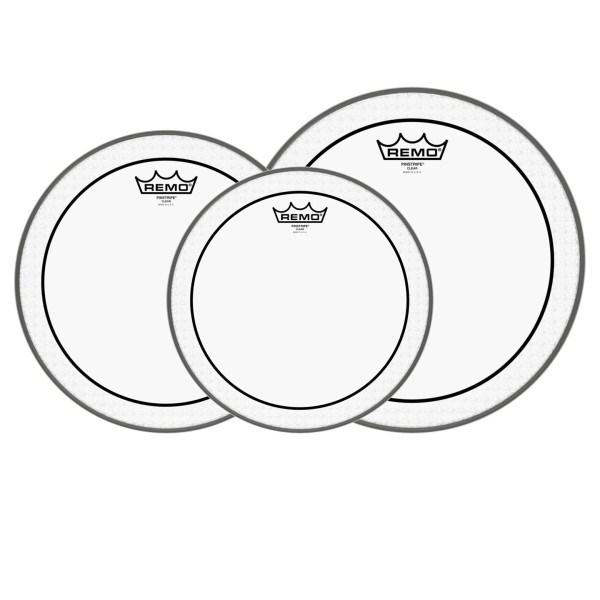 Remo Pinstripe Clear Tom Pack - 12, 13, 16'' Heads