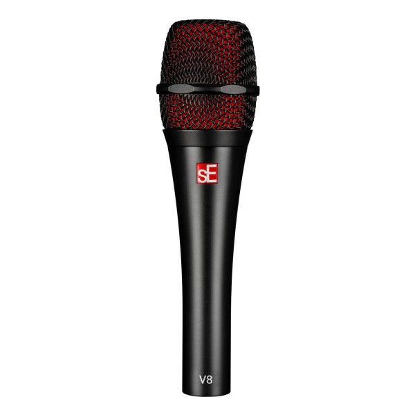 sE Electronics V8 Supercardiod Microphone, Matte Black - Front
