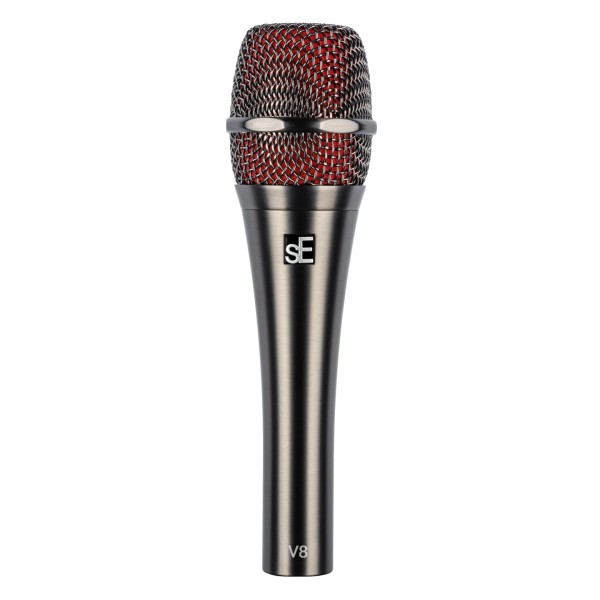 sE Electronics V8 Supercardiod Microphone, Graphite Grey - Front