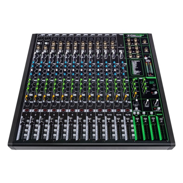 Mackie ProFX16v3 16-Channel Analog Mixer with USB, Top Tilted