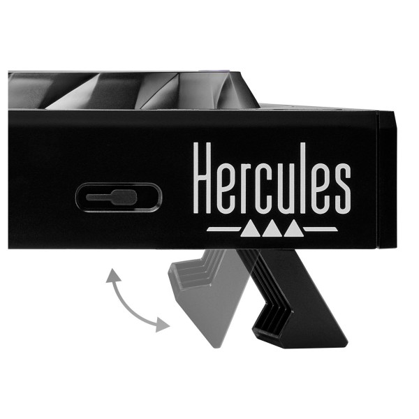 Hercules DJ Control Inpulse 500 DJ Controller, Silver - Stand