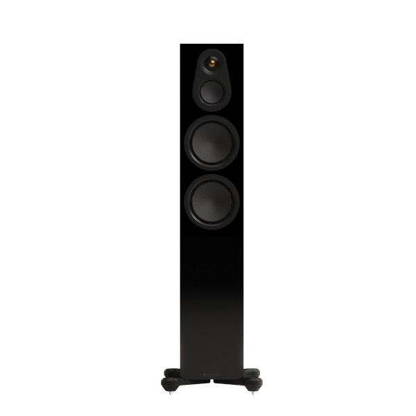Monitor Audio Silver 300 8G Floorstanding Speakers (Pair), High Gloss Black - front 