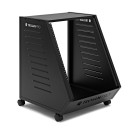 Trojan Pro Unidade de rack de est&uacute;dio com rodas Teneo 13U, preto