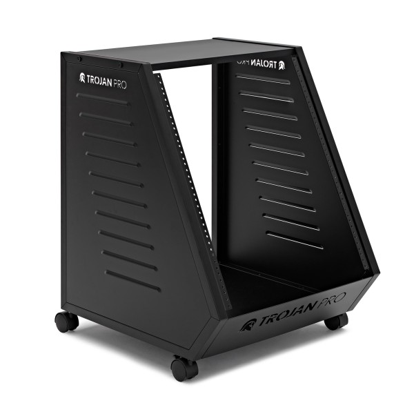 Trojan Pro Teneo Studio Side Rack Wheeled 13U Black