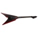 ESP LTD Arrow Black Metal II, Black Red Burst Satin - angled shot
