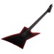 ESP LTD EXL Black Metal II, Black Red Burst Satin