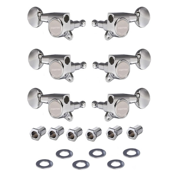 Gotoh SG381-01 MG Locking Tuners Set of 6, Chrome