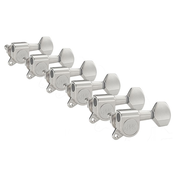 Wilkinson Machine Heads E-Z Lok 6 Inline, Chrome