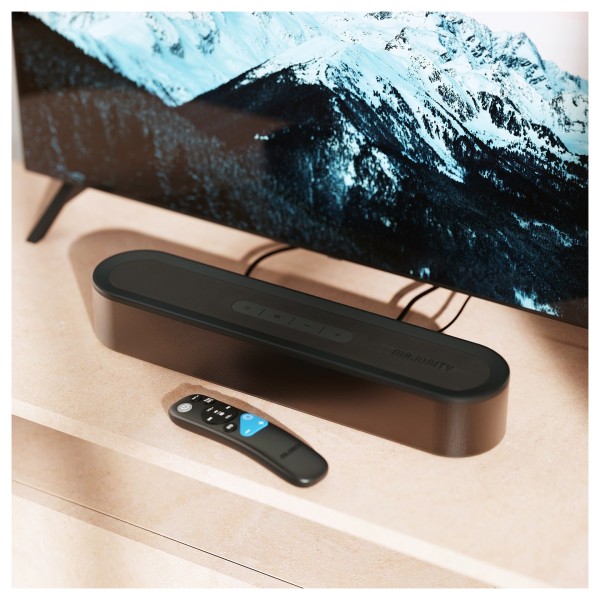 Majority Bowfell Axis 2.1 Soundbar and Subwoofer, Black