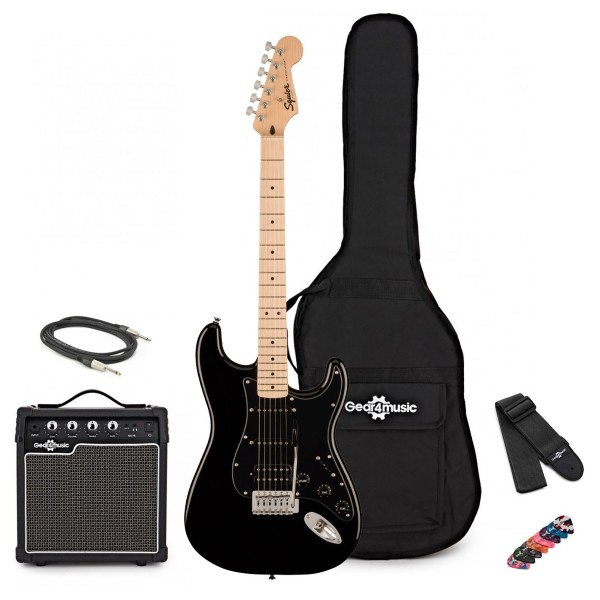 Squier Sonic Stratocaster HSS Electric Guitar Pack, Build Your Own Bundle