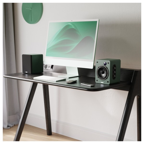 Majority D50X Bluetooth Bookshelf Speakers, Green