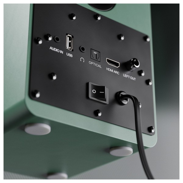 Majority D50X Bluetooth Bookshelf Speakers, Green