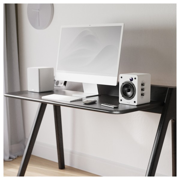 Majority D50X Bluetooth Bookshelf Speakers, White