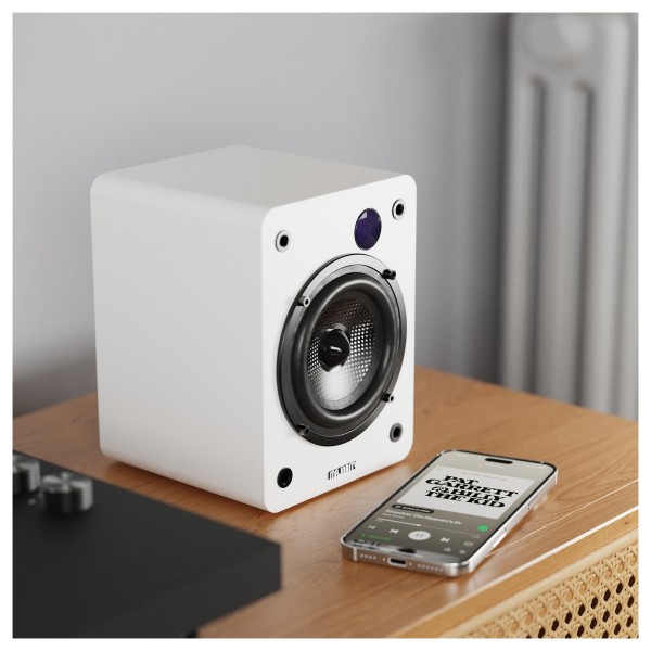 Majority D50X Bluetooth Bookshelf Speakers, White