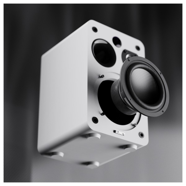Majority D70X Active Bluetooth Bookshelf Speakers, White