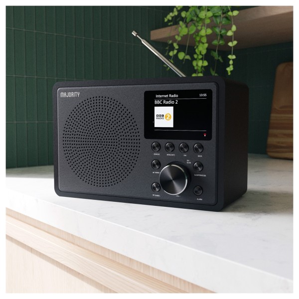 Majority Touro Internet Radio Music System, Black
