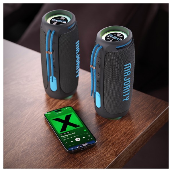 Majority Move 3 (M3) Portable Bluetooth Speaker, Black