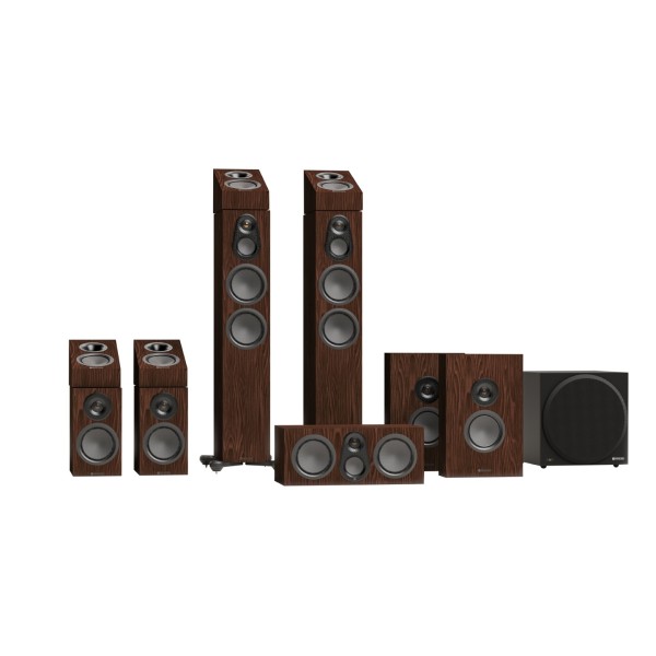 Monitor Audio Silver 300 8G 7.1.4 AV System, European Walnut - main 