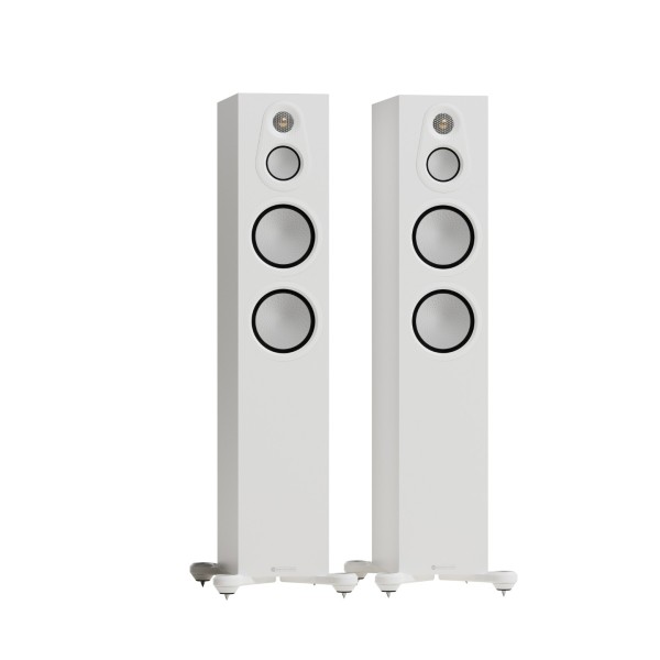Monitor Audio Silver 300 8G Floorstanding Speakers (Pair), Satin White main 