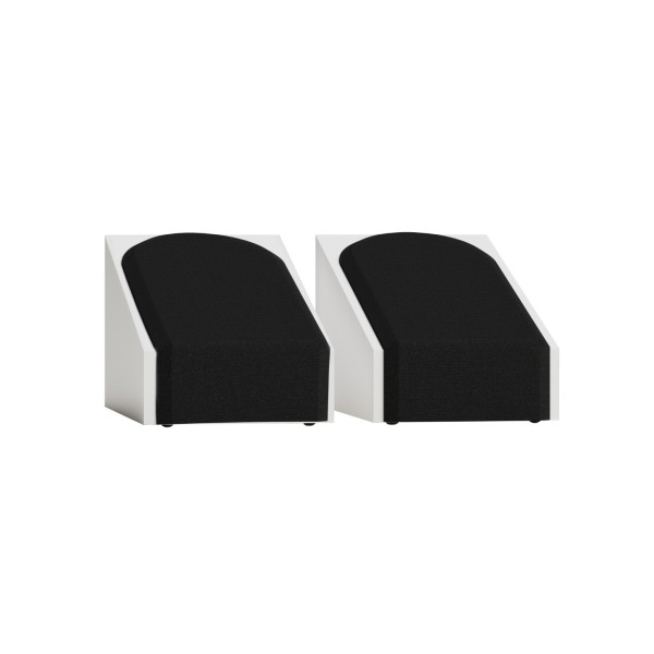 Monitor Audio Silver AMS 8G Speakers (Pair), Satin White - grille