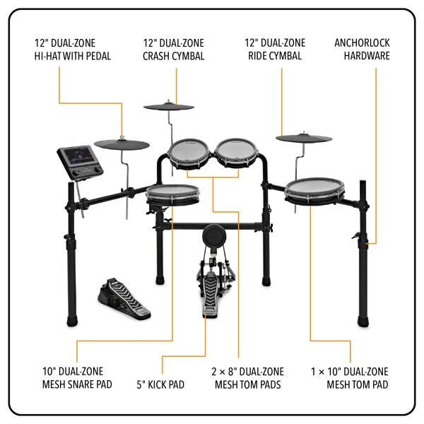 TOUCHBEAT Electronic Drum Kit