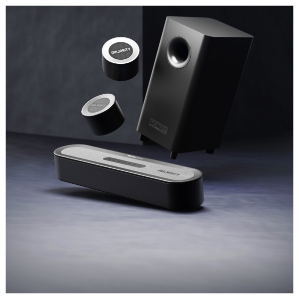 Majority Bowfell Halo Atmos Surround Sound System, Black