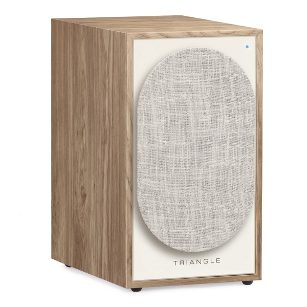 Triangle Borea BR03 Connect Active Speaker, Light Oak - w/ Grille attached