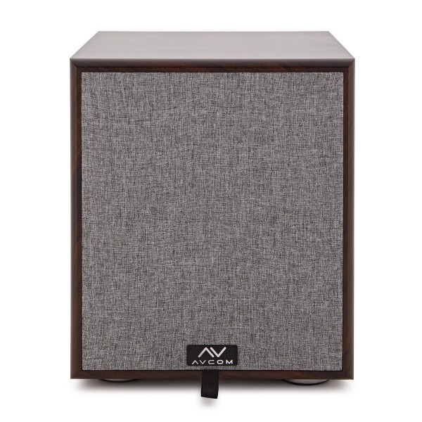 AVCOM 6" Active Subwoofer, Walnut