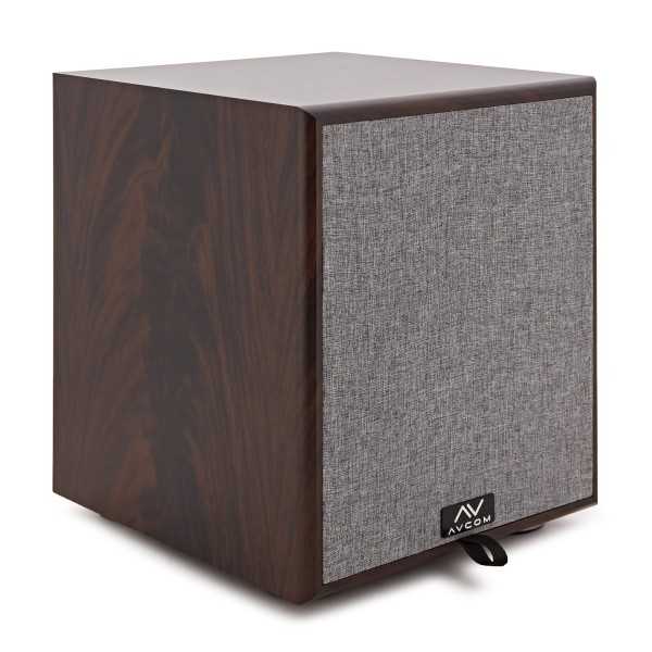 AVCOM 6" Active Subwoofer, Walnut