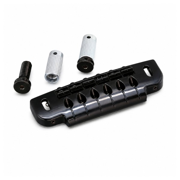 Gotoh 510UB Adjustable Tailpiece Bridge, Black Chrome