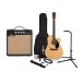 Fender CD-60SCE Solid Top Electro Acoustic Guitar with Accessory Pack, Build Your Own Bundle