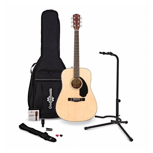 Fender CD-60S Solid Top Acoustic Guitar with Accessory Pack, Build Your Own Bundle