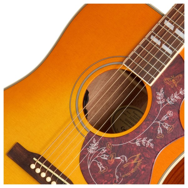 Epiphone Hummingbird Studio, Heritage Cherry Sunburst - soundhole