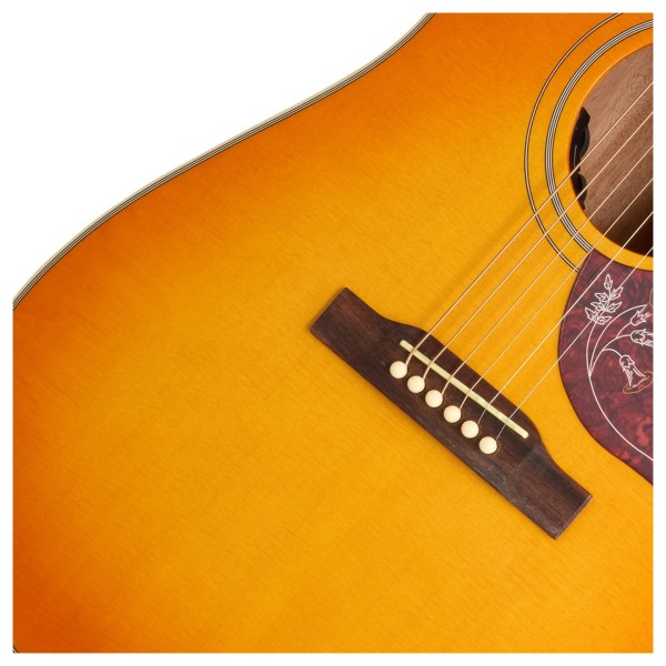 Epiphone Hummingbird Studio, Heritage Cherry Sunburst - bridge