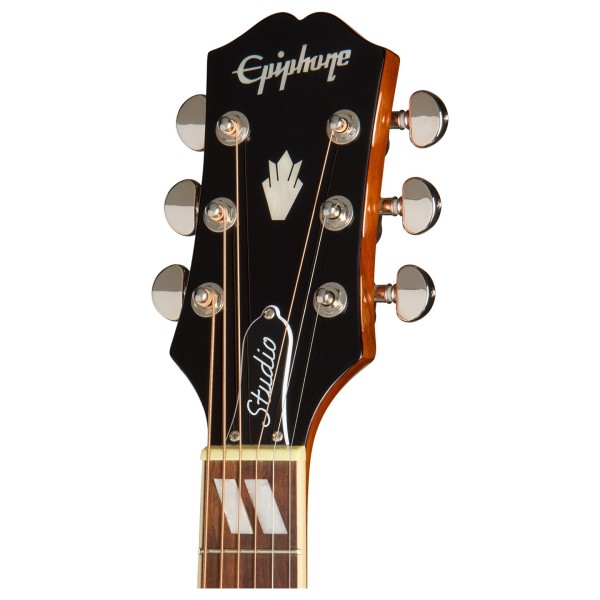 Epiphone Hummingbird Studio, Heritage Cherry Sunburst - headstock