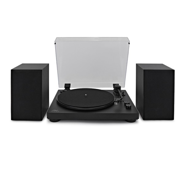 AVCOM Bluetooth Turntable System with Audio-Technica Stylus, Black