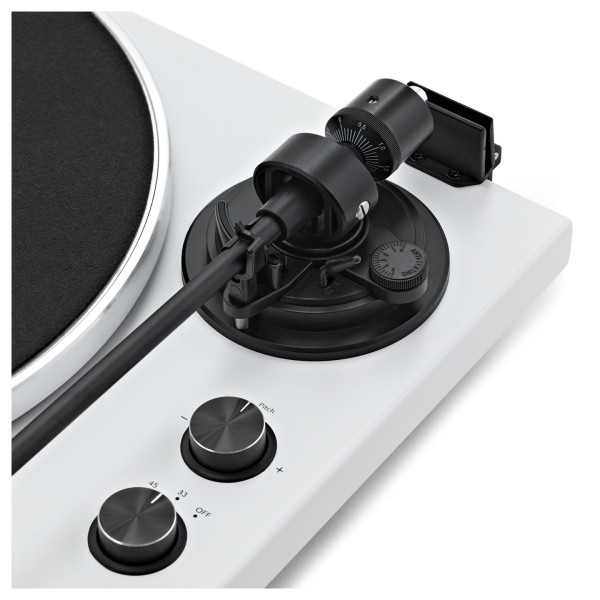 AVCOM Bluetooth Belt Drive Turntable with Audio-Technica Stylus, White