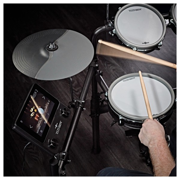 TOUCHBEAT Electronic Drum Kit with Headphones and Stool