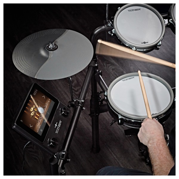 TOUCHBEAT Electronic Drum Kit with Headphones and Stool