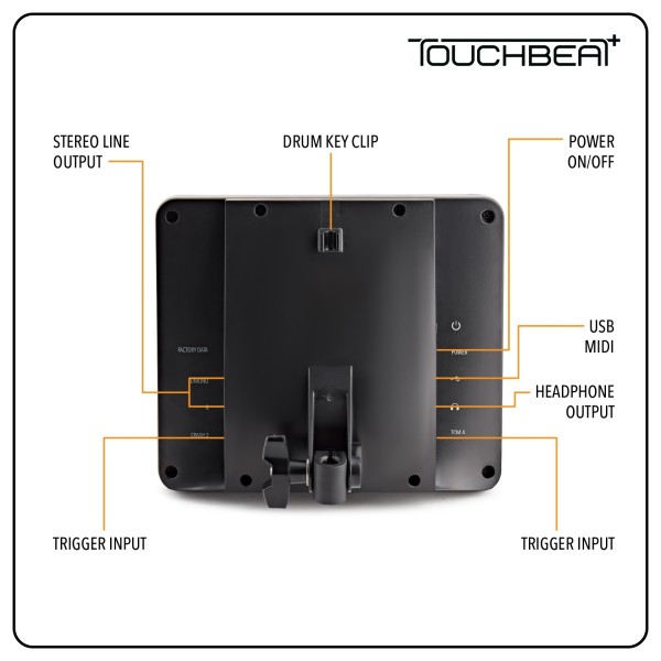 TOUCHBEAT+ Electronic Drum Kit with Headphones and Stool