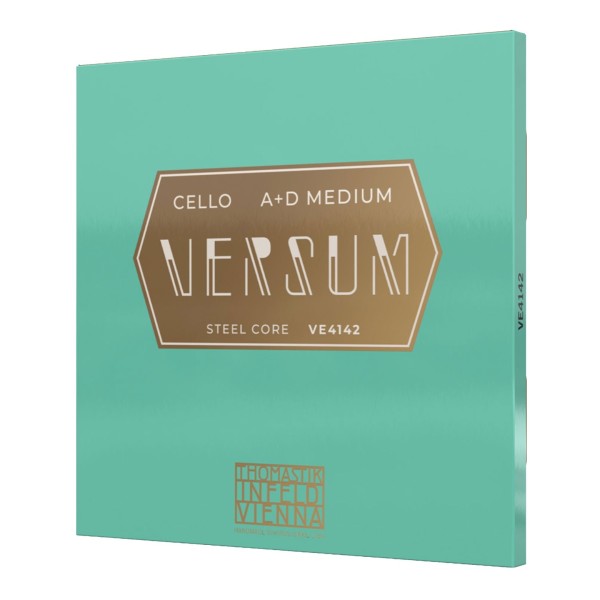 Thomastik Versum Cello A & D String Twin Pack, 4/4, Medium 1
