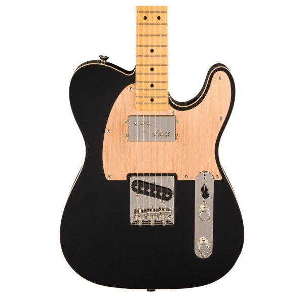 Squier FSR Classic Vibe 60s Custom Telecaster SH Wide Range MN, Black, Body Up Close